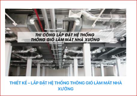 Lắp đặt hệ thống thông gió nhà xưởng - Công Ty TNHH Cơ Điện Lạnh EEP Việt Nam